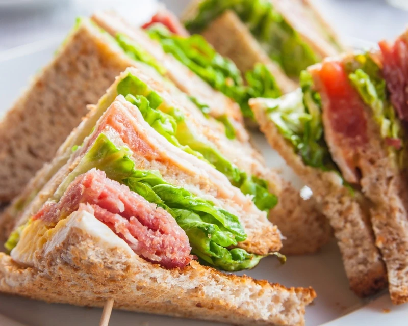 Classic Club House Sandwich served at Alibi Roadhouse, London, Ontario
