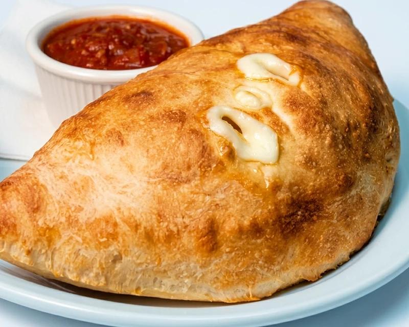 Deluxe Panzerotti stuffed with classic toppings at Alibi Roadhouse, London, Ontario