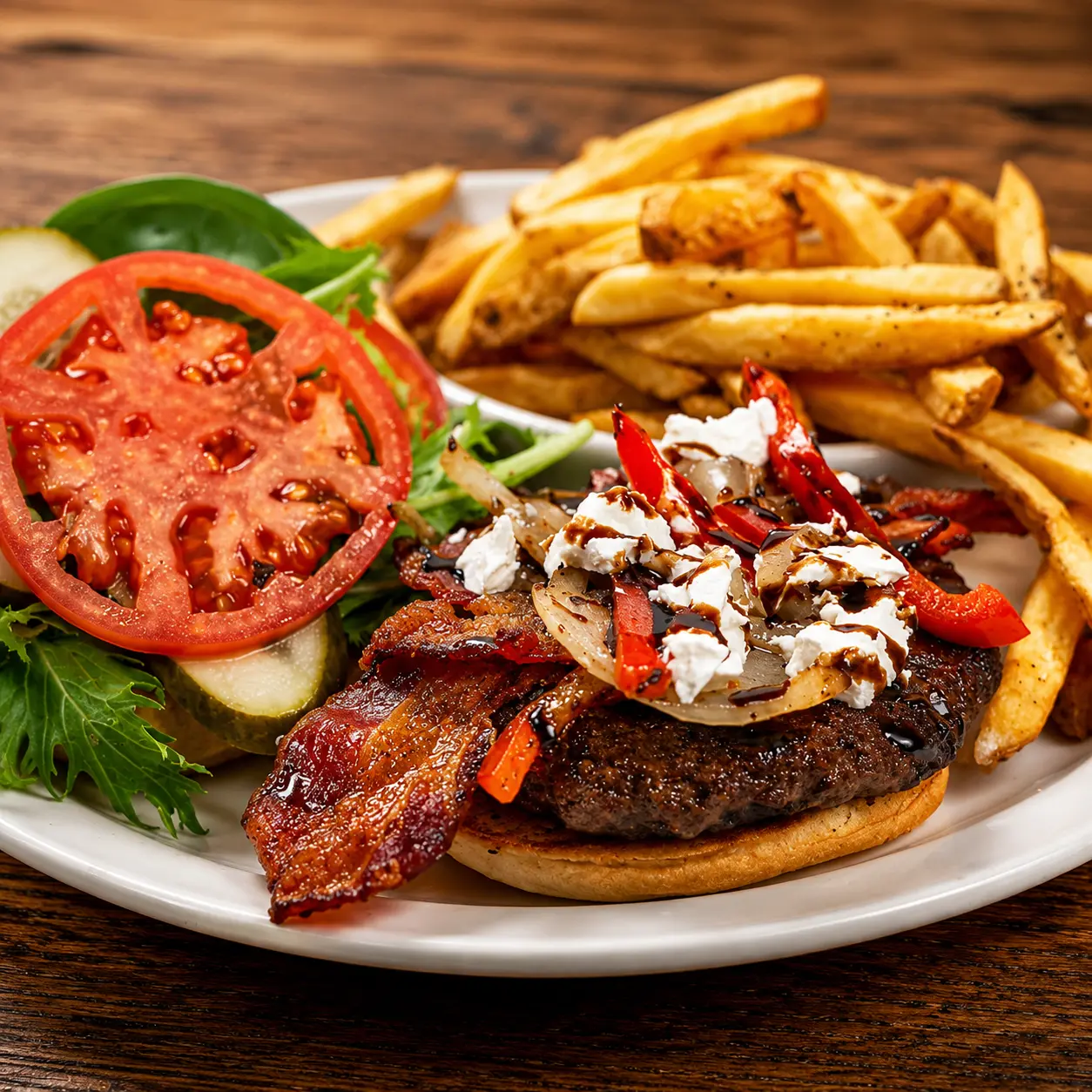 The Goat Burger at Alibi Roadhouse, London, Ontario