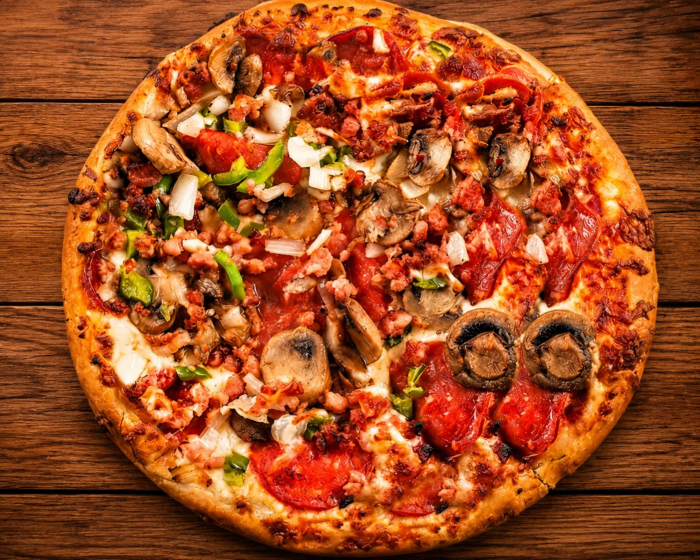 House-made Meat Lovers pizza in London, Ontario