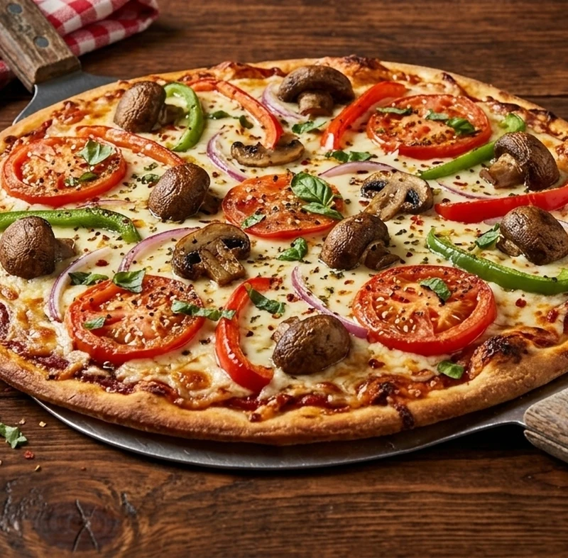 House-made Veggie pizza in London, Ontario